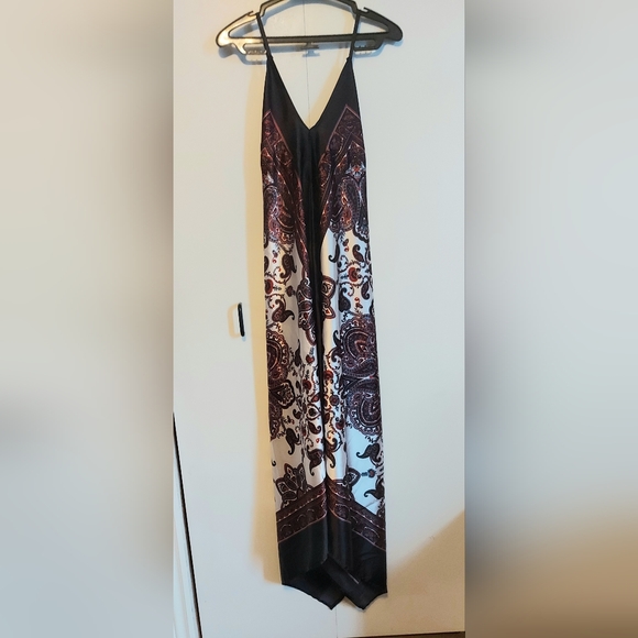 My Room silk scarf dress stunning mandala paisley print silky bohemian stunner - Picture 6 of 11